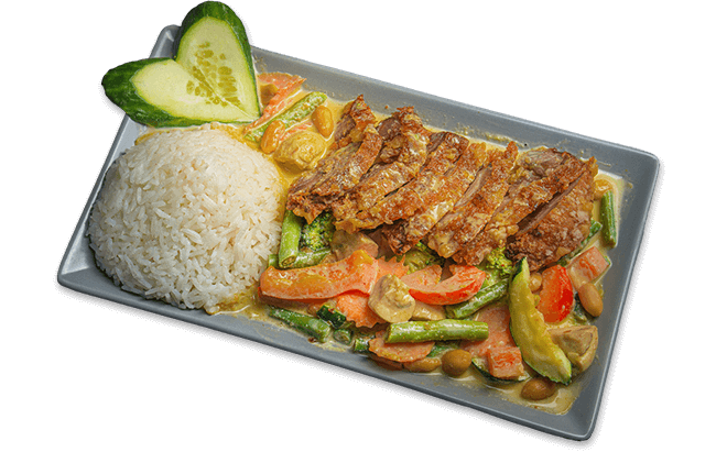 Produktbild Erdnuss Curry Ente kross