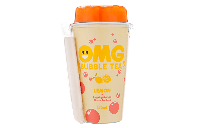 Produktbild OMG Bubble Tea Zitrone mit Mango Fruchtperlen